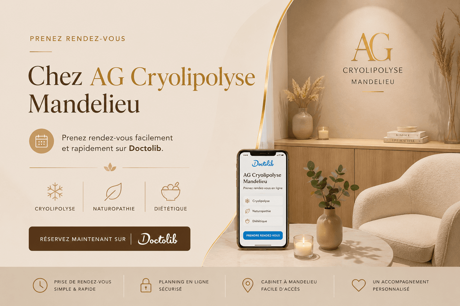 Illustration de l’article : Prenez rendez-vous chez AG Cryolipolyse Mandelieu sur Doctolib